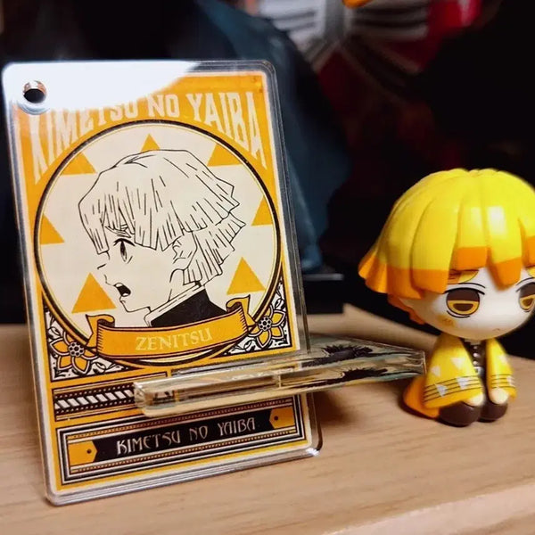 [BUNJANG] Demon Slayer Zenitsu Acrylic Stand & Gacha Figure Bundle Set / 2개일괄] 귀멸의칼날 젠이츠 아크릴스탠드,젠이츠 가챠