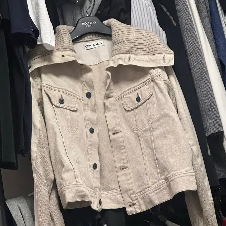 [BUNJANG] Our Legacy Fuse Jacket Ghost Attik Wash Denim Jacket / 아워레가시 퓨즈 자켓 고스트 애틱 워시 데님 자켓 50