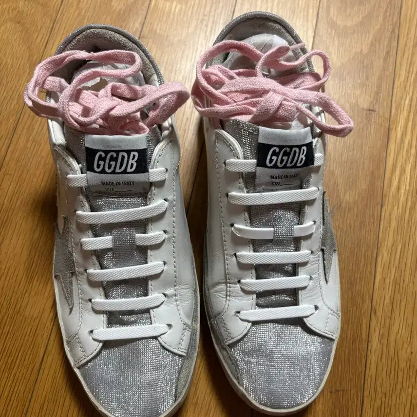 [BUNJANG] Golden Goose Women's Sneakers White Silver Size 38 / 골든구스 여성 스니커즈 사이즈38