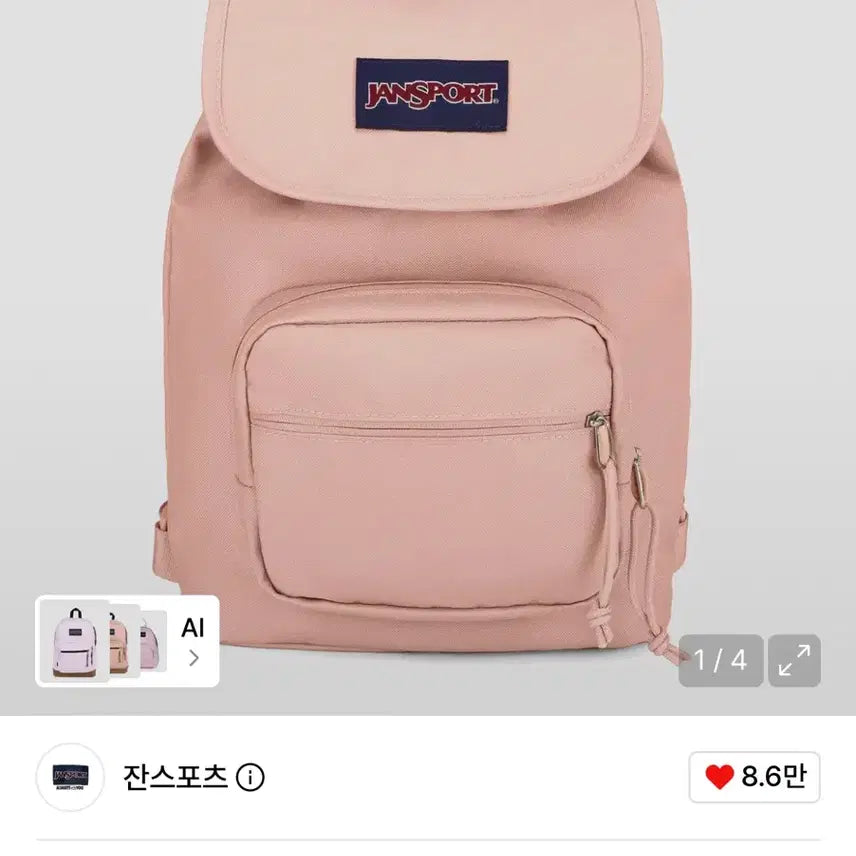 [BUNJANG] JanSport Highland Misty Rose Backpack / 잔스포츠 하이랜드 미스티로즈