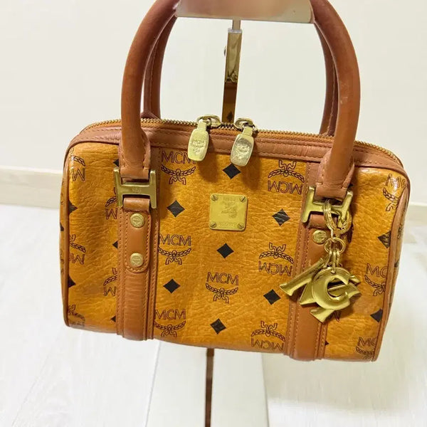 [BUNJANG] MCM Visetos Tote Bag Brown / MCM 비세토스 토트백 브라운