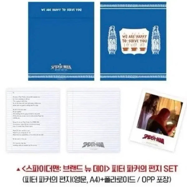 [BUNJANG] Spider-Man Peter Parker New Day Letter Set / 스파이더맨 브랜드 뉴 데이 피터 파커 편지 세트
