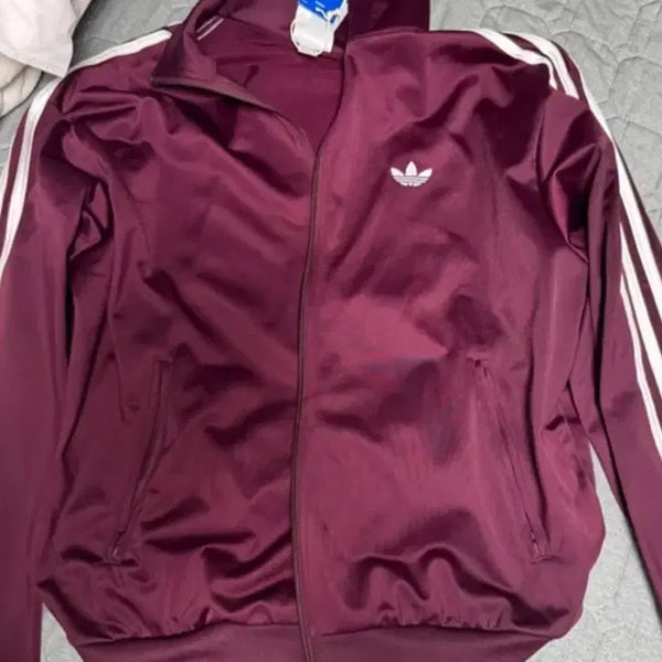 [BUNJANG] Adidas Old Firebird Burgundy Maroon Track Jacket / 아디다스 구파이어버드 버건디 마룬 져지