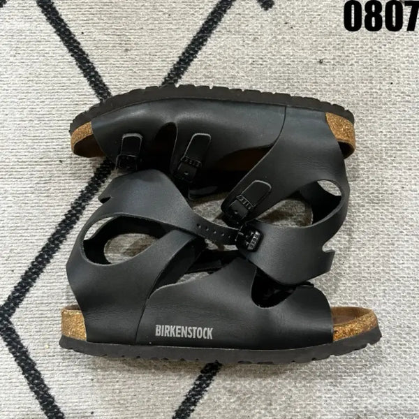 [BUNJANG] Birkenstock Black Sandals (Size 225) / 버켄스탁 블랙 샌들 225