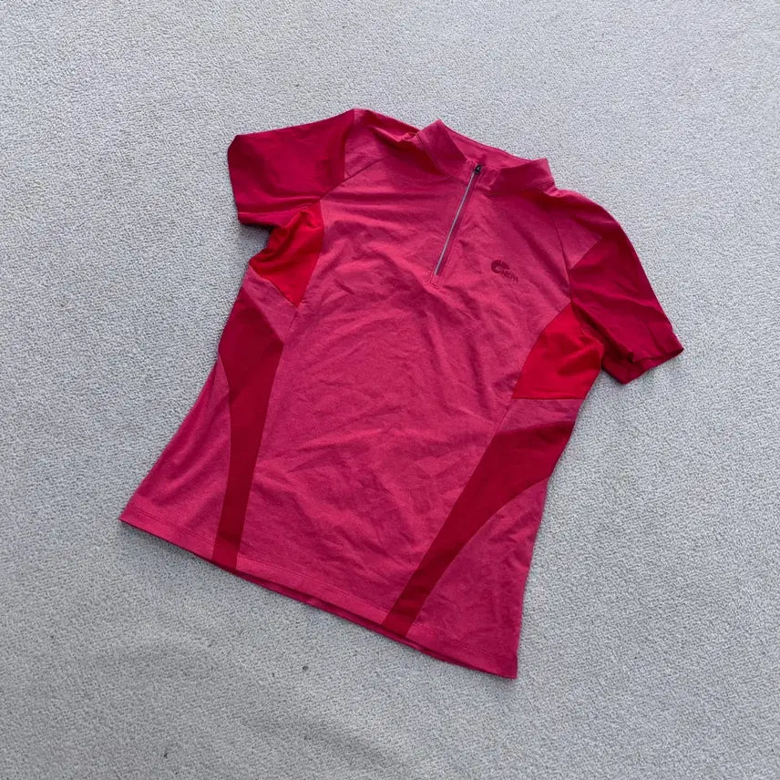 [BUNJANG] Nepa Women's Functional Half-Zip Short Sleeve T-Shirt / 95 네파 여성 기능성 반집업 반팔 티셔츠 0626E2