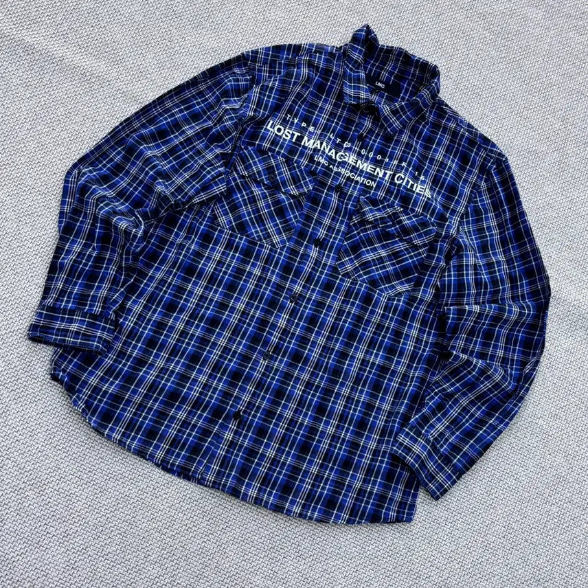 [BUNJANG] LMC Men's Checkered Pattern Long Sleeve Shirt / 2 LMC 남성 체크패턴 포켓 긴팔 셔츠 0727E