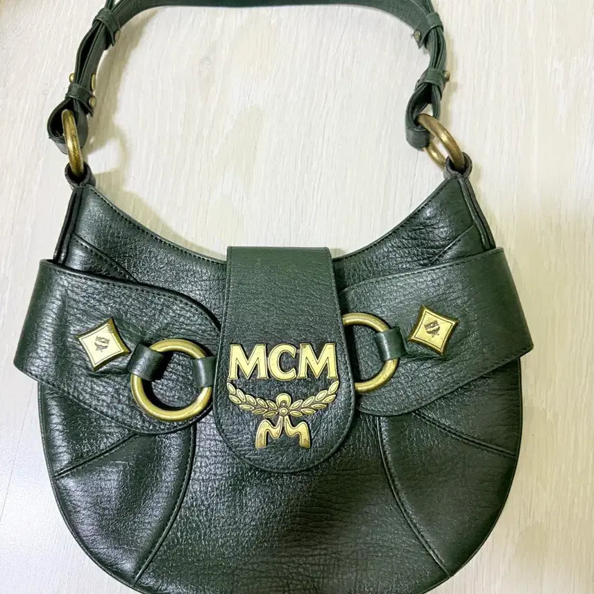 [BUNJANG] MCM Shoulder Bag Green / MCM 숄더백 그린