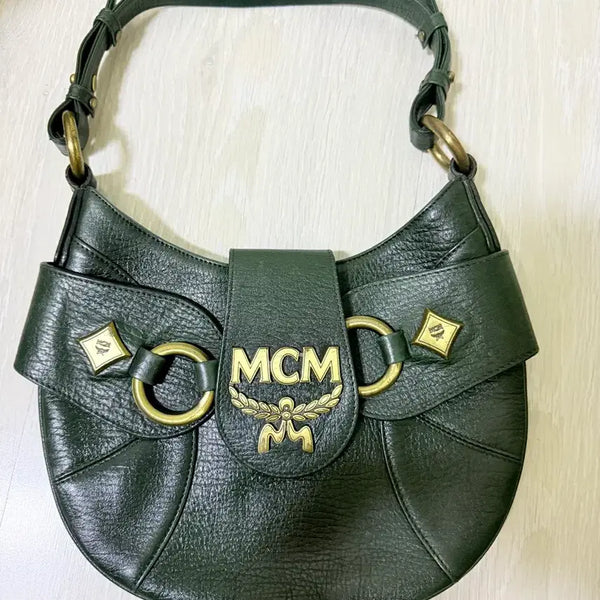 [BUNJANG] MCM Shoulder Bag Green / MCM 숄더백 그린