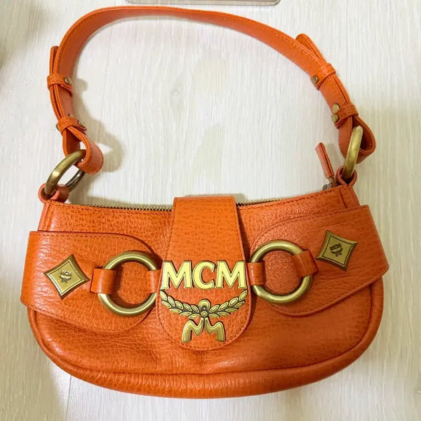 [BUNJANG] MCM Women's Orange Shoulder Bag / MCM 여성 숄더백 오렌지