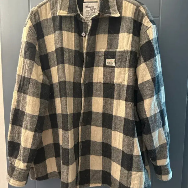 [BUNJANG] Stussy x Our Legacy Workshop Jacket Beige Check / 스투시x아워레가시 워크샵 자켓 베이지 체크 판매합니다