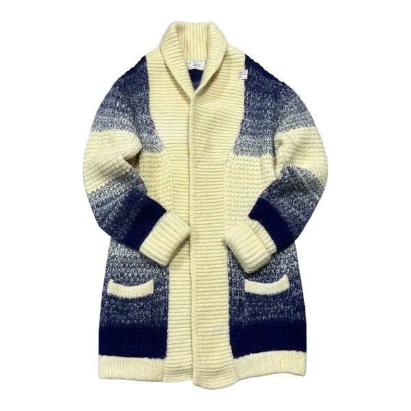 [BUNJANG] CROSS JO Japan Gradient Shawl Collar Heavy Wool Cardigan / (바배) CROSS JO 재팬 그라데이션 숄칼라 헤비 울 가디건