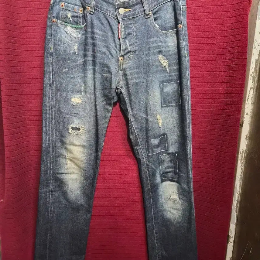 [BUNJANG] Dsquared2 Patch Wash Distressed Jeans 28 / (29)디스퀘어드2 청바지 패치 워싱 데미지 28