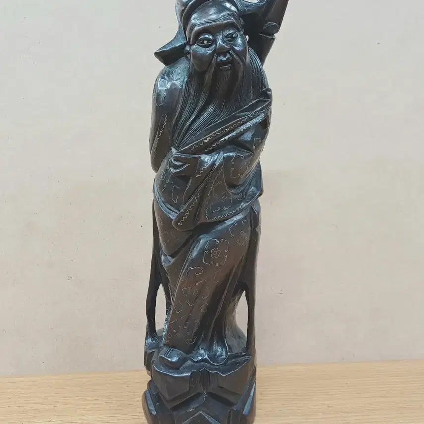 [BUNJANG] Chinese Scholar Wood Carving Artwork / 중국 현자 목조각 작품