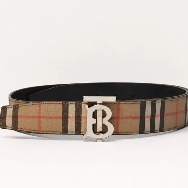 [BUNJANG] Burberry Reversible Check Belt 8046568 / [중고] 버버리 벨트 리버시블 체크 8046568 ( 정품감정O )