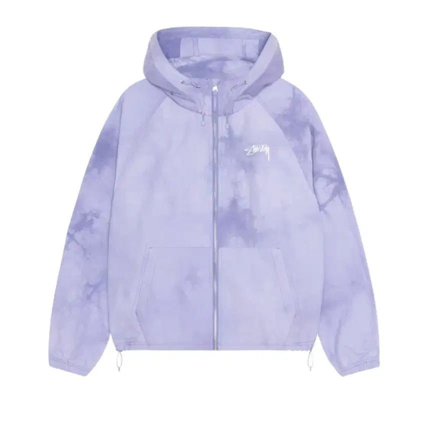 [BUNJANG] Stüssy Beach Shell Wave Dye Lilac Windbreaker M / 스투시 비치쉘 웨이브 다이 라일락 바람막이 M
