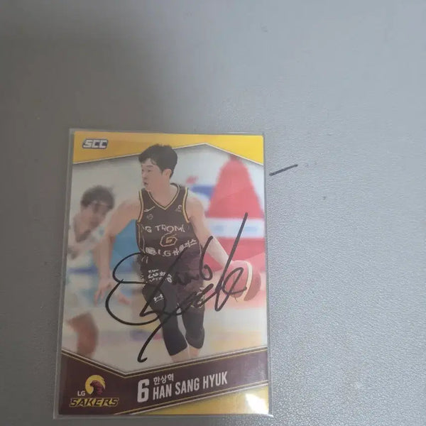 [BUNJANG] LG Sakers Han Sang-hyuk Signed Player Card / LG 세이커스 한상혁 선수 카드 (사인 포함)