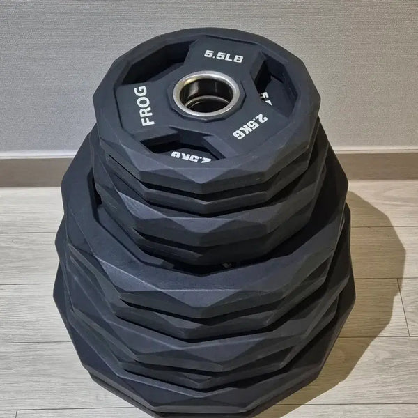 [BUNJANG] Plug Fitness Polygon Urethane Weight Plate Set (105KG) / (무료배송) 105KG 우레탄 중량 원판 바벨 플레이트 플러그피트니스 폴리곤