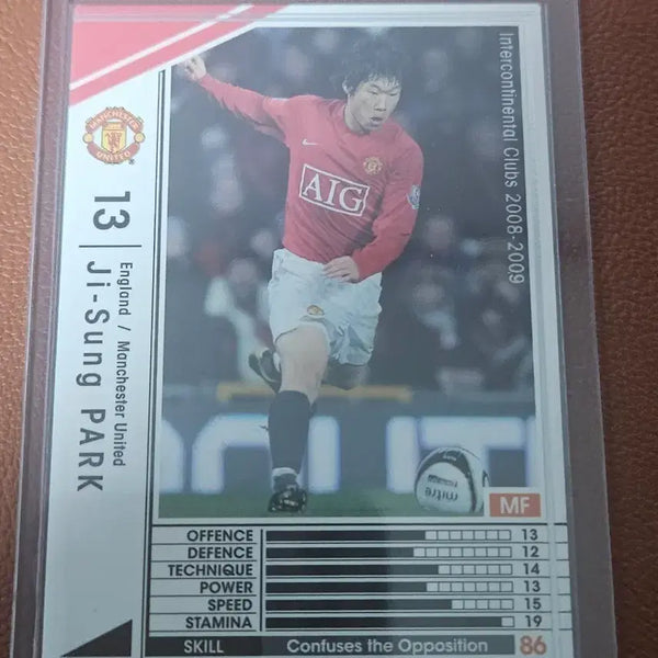 [BUNJANG] Manchester United Park Ji-Sung 2008-2009 Season Mini Card / 맨체스터 유나이티드 박지성 미니 카드 2008-2009시즌