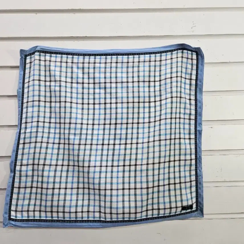 [BUNJANG] Daks Checkered Handkerchief / 닥스 체크무늬 손수건/보물찾기천사