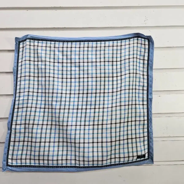 [BUNJANG] Daks Checkered Handkerchief / 닥스 체크무늬 손수건/보물찾기천사