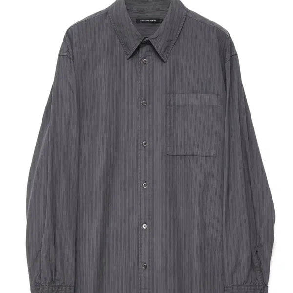 [BUNJANG] HAECHINING MUSEUM Stripe Dyed Shirt Charcoal / 해칭룸 Museum Shirt Stripe Dyed BIue 차콜