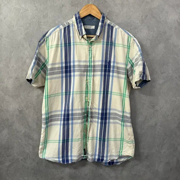 [BUNJANG] Beanpole Men's Short Sleeve Shirt Size 105 / 빈폴 남성 반팔셔츠 105사이즈