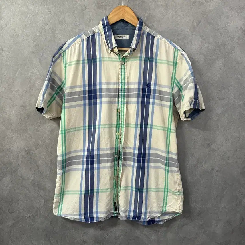 [BUNJANG] Beanpole Men's Short Sleeve Shirt Size 105 / 빈폴 남성 반팔셔츠 105사이즈