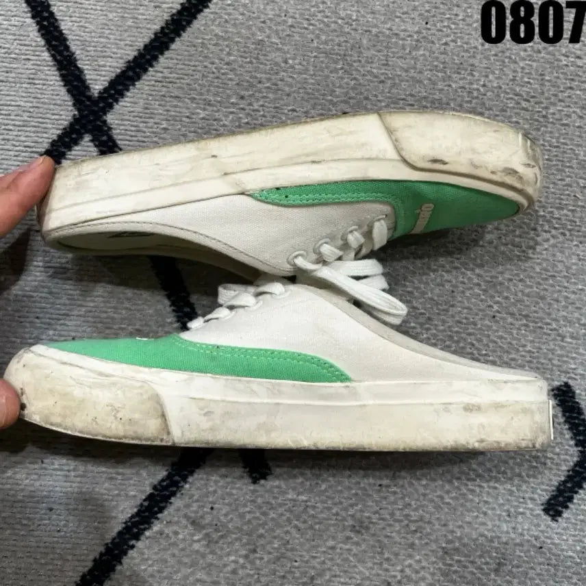 [BUNJANG] Converse Mule Sneakers White Green / 컨버스 뮬 스니커즈 화이트 그린 240