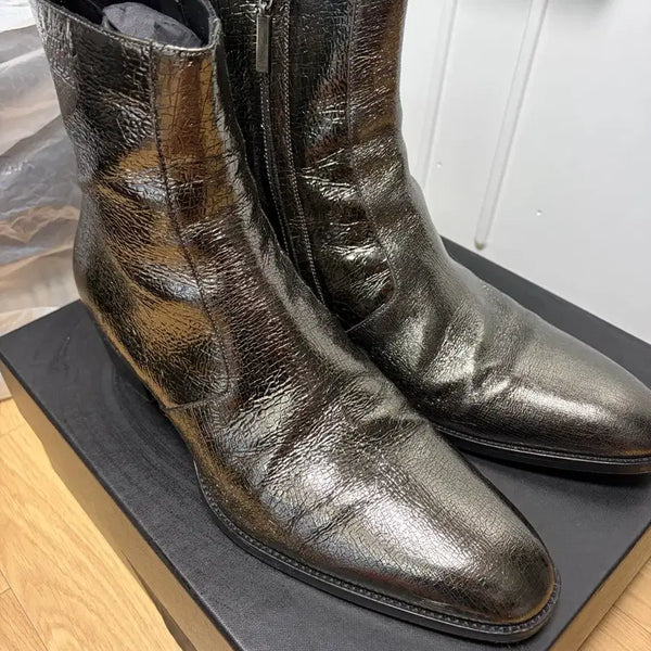 [BUNJANG] Saint Laurent Chelsea Boots Black Leather Size 44 / 생로랑 첼시 부츠 (44size)