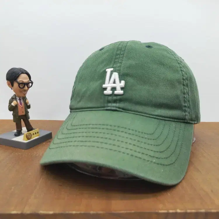[BUNJANG] MLB LA Dodgers Retro Old Pigment Washed Baseball Cap Khaki / MLB LA다저스 레트로 올드 피그먼트 워싱 야구 모자 볼캡 카키