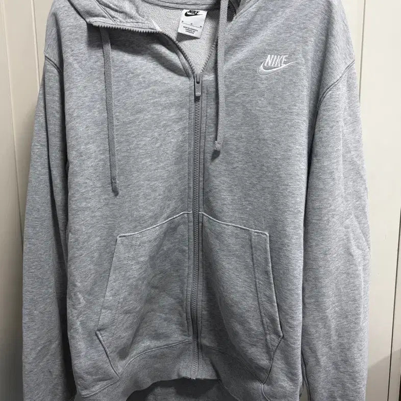 [BUNJANG] Nike Grey Hooded Zip-Up Sweatshirt Size M / 나이키 회색 후드집업 M 95
