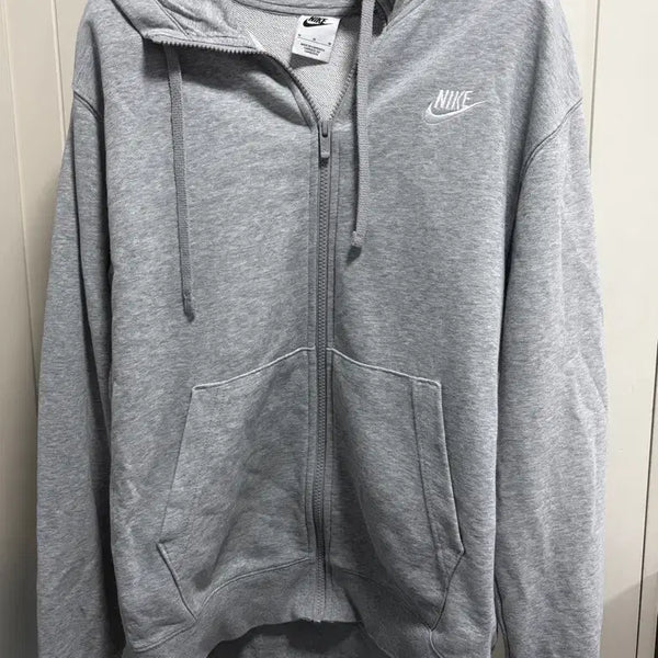 [BUNJANG] Nike Grey Hooded Zip-Up Sweatshirt Size M / 나이키 회색 후드집업 M 95