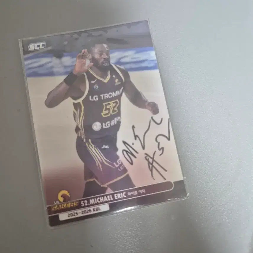 [BUNJANG] Michael Eric 2025-2026 KBL Signed Card / 마이클 에릭 2025-2026 KBL 사인 카드