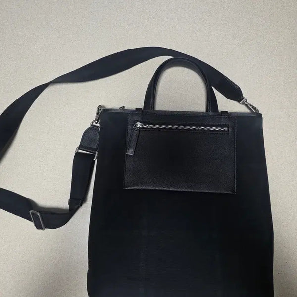 [BUNJANG] Daks Check Tote Bag Cross Bag Laptop Bag / 닥스 체크 토트백 크로스백 노트북 가방
