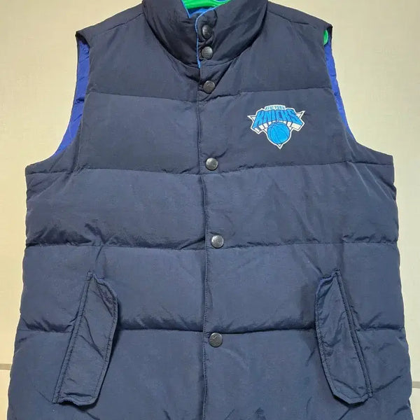 [BUNJANG] New York Knicks Puffer Vest Navy / 뉴욕 닉스 푸퍼 조끼 네이비