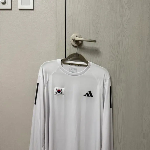 [BUNJANG] Adidas Korea National Team Long Sleeve White / 코리아 국가대표 롱슬리브