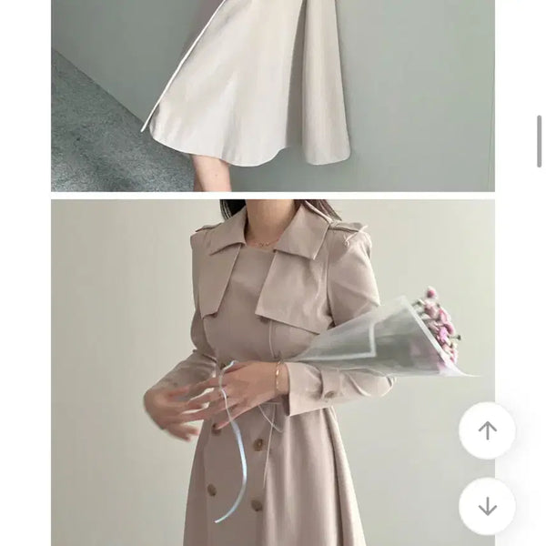 [BUNJANG] Beige Trench Coat Women's / 베이지 트렌치코트 여성용