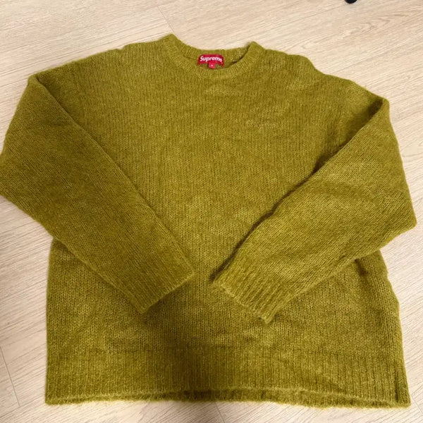[BUNJANG] Supreme Mohair Sweater Mustard M / 슈프림 모헤어 스웨터 머스타드 M