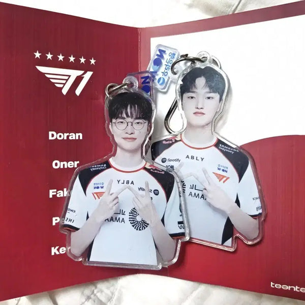 [BUNJANG] T1 FakerPayz Bundle Set Keyring / T1 우리은행 키링 페이커페이즈 일괄