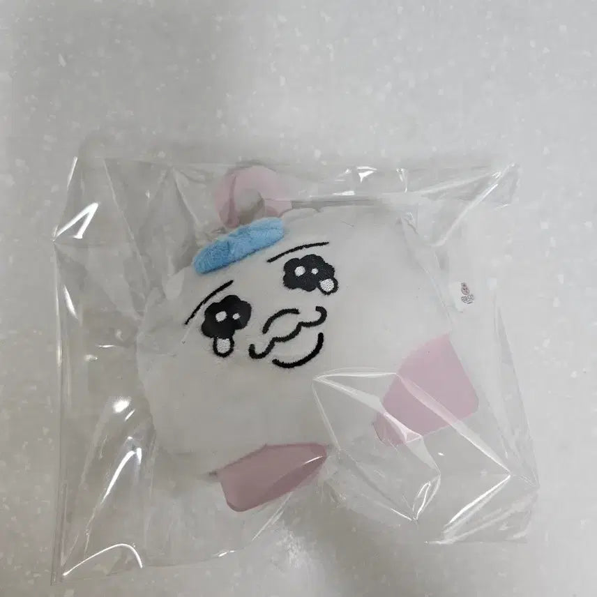 [BUNJANG] White Pantzu Rabbit Plush Keychain / 흰색 캐릭터 키링 빤쮸토끼 인형