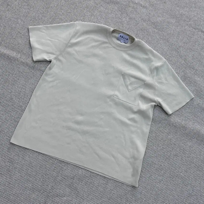 [BUNJANG] Solid Homme Men's Short Sleeve Knit Polo Shirt / 46 솔리드옴므 남성 포켓 반팔 니트 0720E