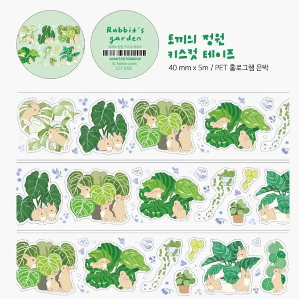 [BUNJANG] Adelidraw Garden Kiss Cut Sticker / 아델리드로우 토끼의정원 키스컷