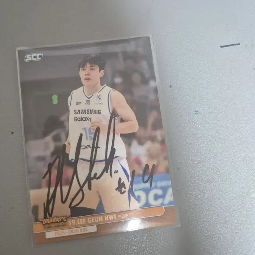 [BUNJANG] Samsung Thunders Basketball Card Lee Geun-hwi Autograph Replica 2025-2026 KBL / 삼성 썬더스 농구카드 19번 이근휘 사인 2025-2026 KBL