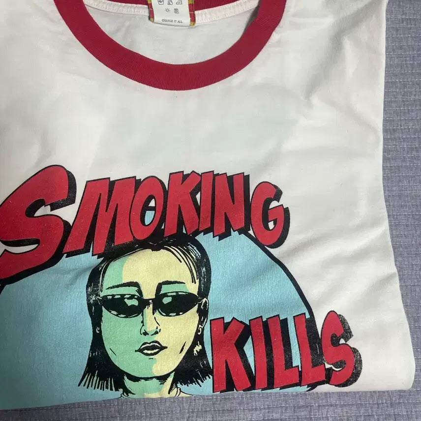 [BUNJANG] Lastats Smoking Kills T-Shirt Size 1 / 라스탯츠 스모킹 킬스 티 1사이즈