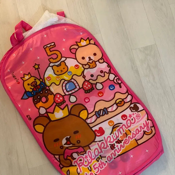 [BUNJANG] Rilakkuma 5th Anniversary Laundry Basket/Storage Hamper / 리락쿠마 5주년 기념 세탁바구니/수납함