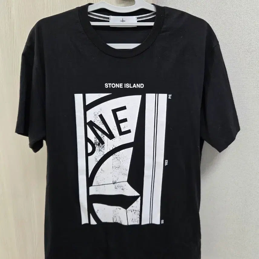 [BUNJANG] Stone Island Short Sleeve T-Shirt Black L / 스톤아일랜드 반팔티 블랙