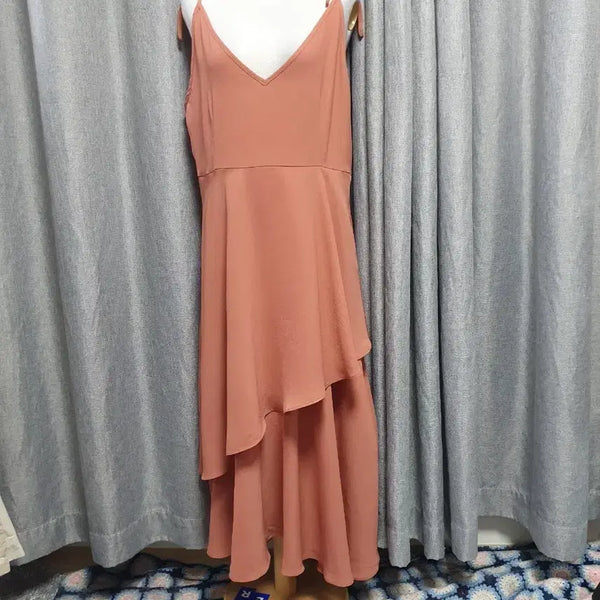 [BUNJANG] Mood Pink Sleeveless Maxi Dress / 무드핑크 슬리브리스 맥시 원피스