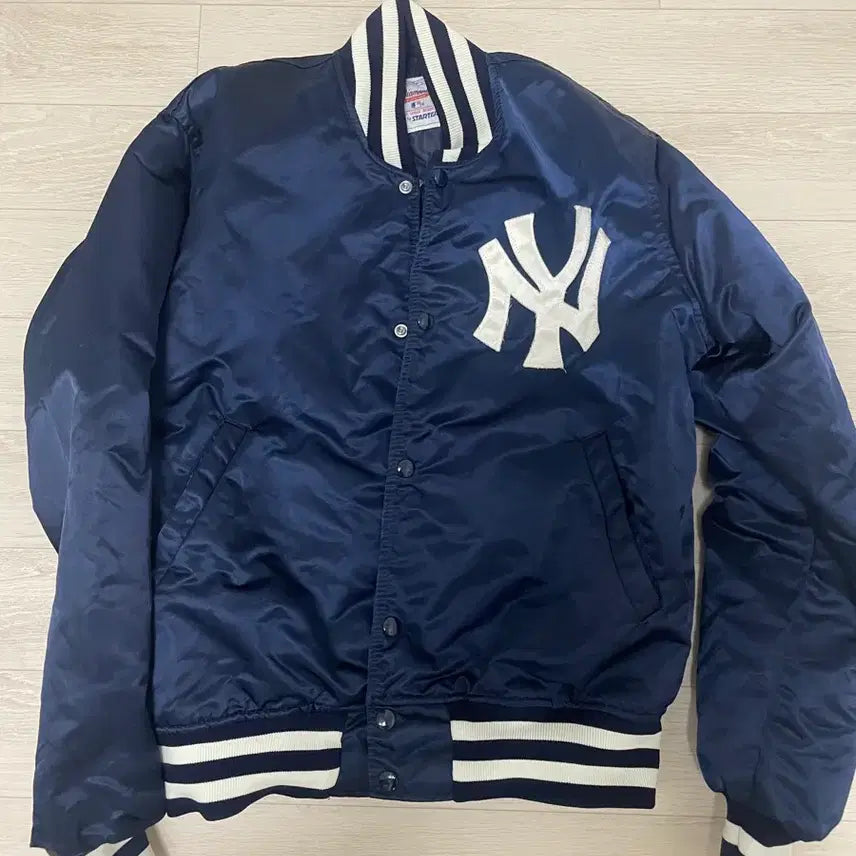 [BUNJANG] Vintage Starter New York Yankees Baseball Jacket M / 90s 빈티지 스타터 양키스 야구잠바 M