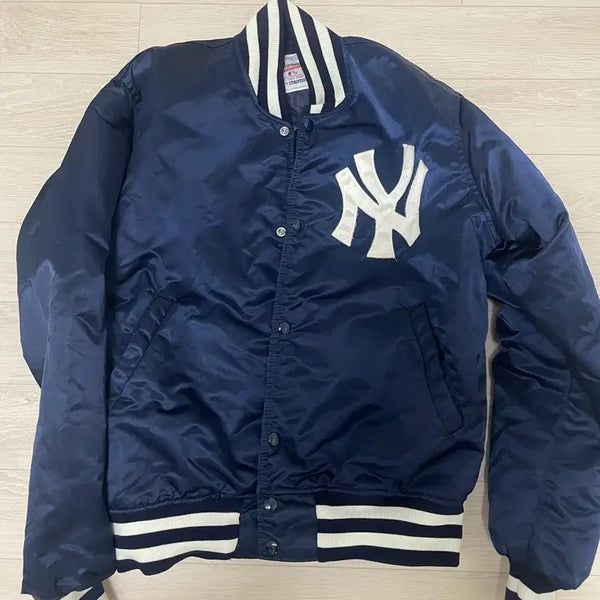 [BUNJANG] Vintage Starter New York Yankees Baseball Jacket M / 90s 빈티지 스타터 양키스 야구잠바 M
