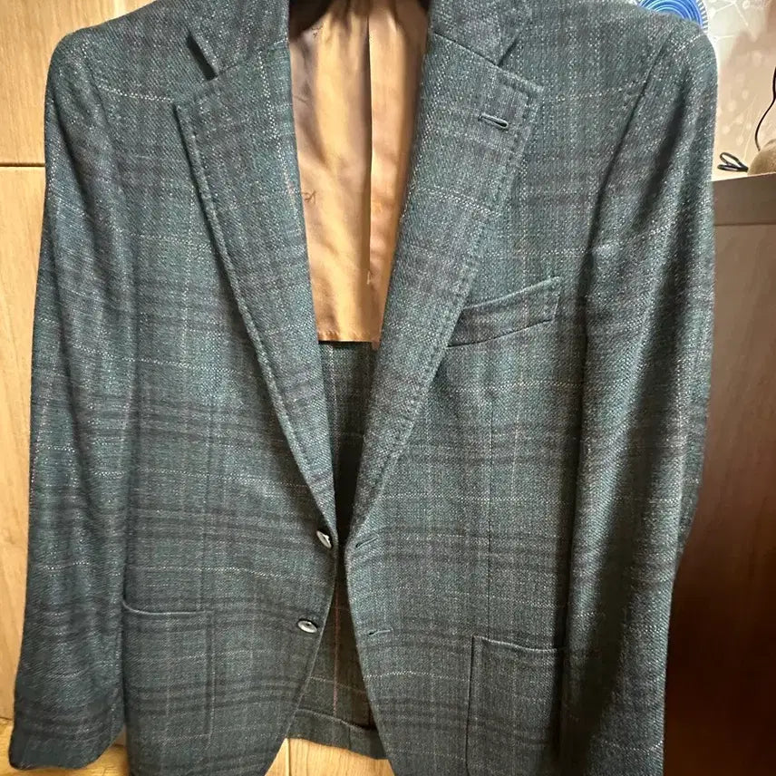[BUNJANG] ISAIA Wool Check Blazer Deep Green/Black Size 48 / 이자이아(ISAIA) 울 체크 블레이저 사이즈 48